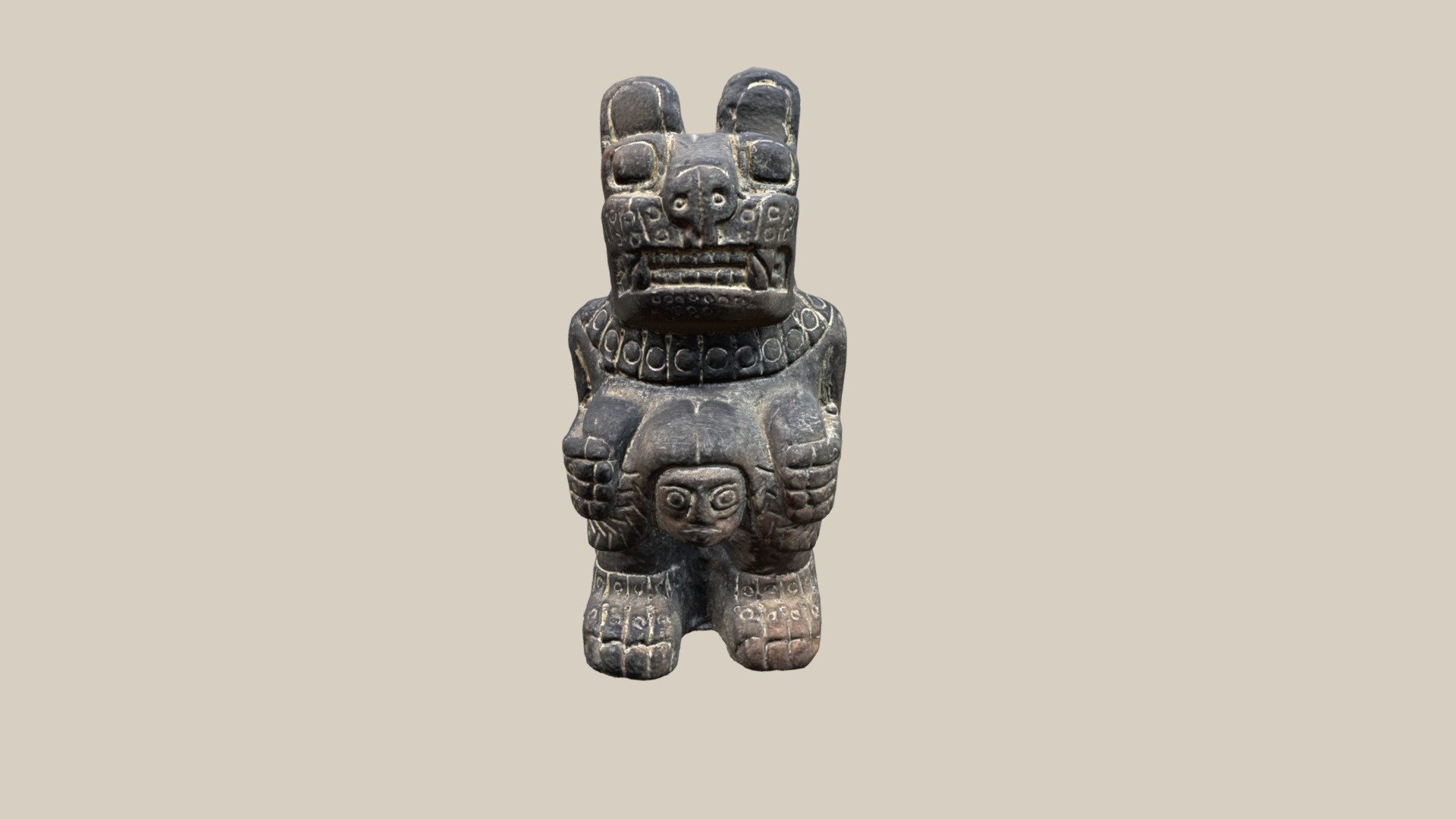 Pieza de Artesanía con diseño pre-hispánico de Tiwanaku, Bolivia
Fotogrametría

Programas usados: 
* Agisoft Metashape
* MeshMixer
* Mudbox
* Meshlab - Artesanía Tiwanaku - 3D model by ConsueloRosales (@ConsulRosales) 3d model