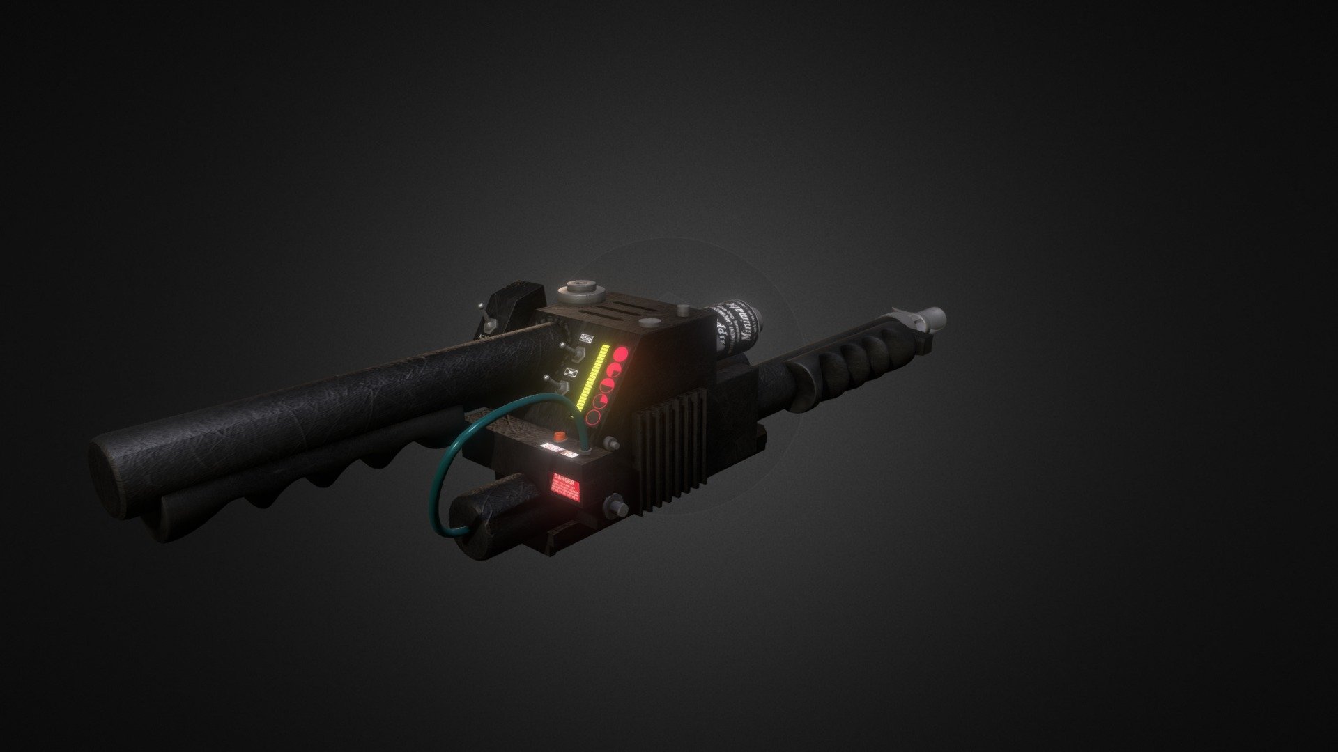 The infamous Particle thrower AKA Neutrino Wand from Ghostbusters. Modelled in 3DS Max. Check out my Proton Pack here too https://sketchfab.com/models/e441a7e6e9c54789a27eea995ba73b49  :) - Ghostbusters Particle Thrower - 3D model by paulelderdesign 3d model