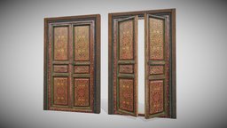Asian Door quad, furniture, india, wall-art
