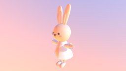 Rabbit Squat rabbit, squat, hanjum, maya, animation
