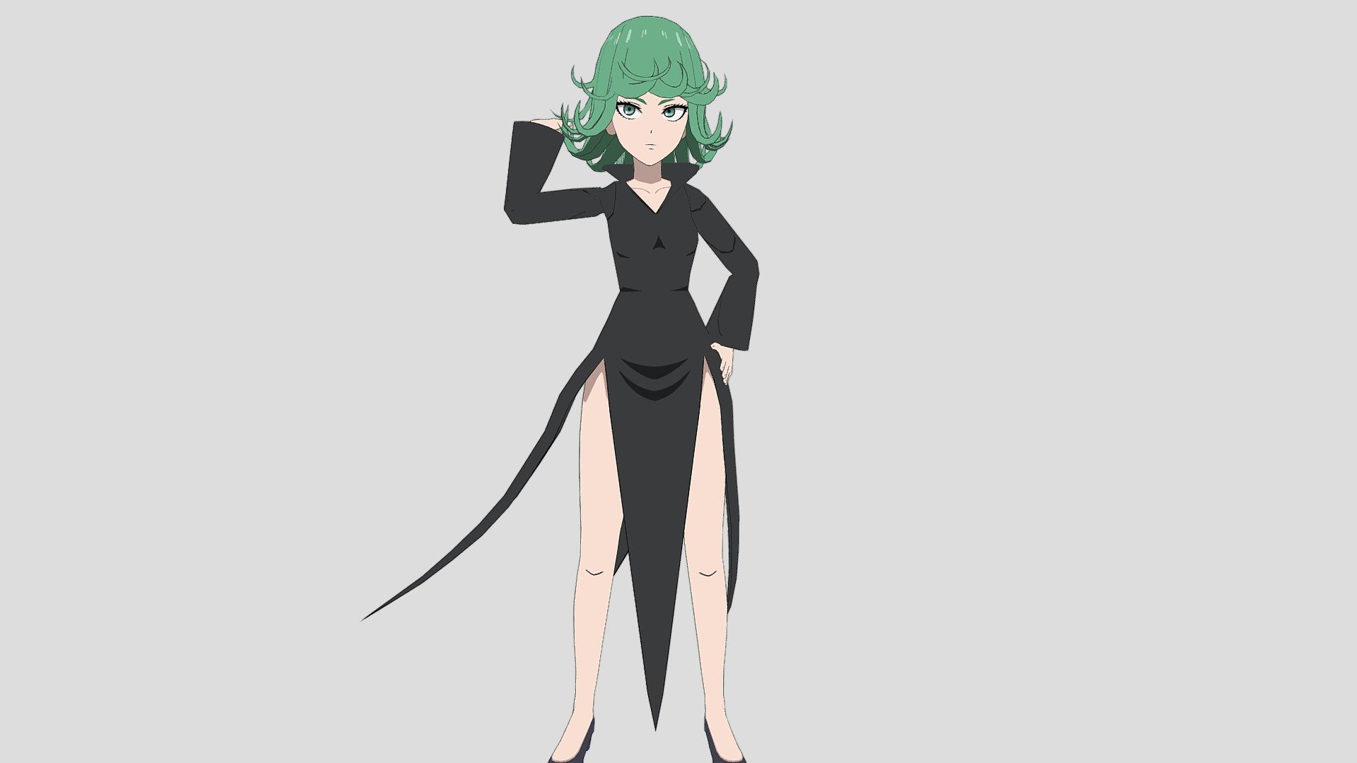 Tatsumaki from One Punch Man, also known by her hero alias Tornado of Terror



Materials can be switched to a procedural toon shader inside the blender file.
Face is rigged with bones.

Included blender 4.0 file with rigging, bone groups, and seperated textures for better toon shading - Tatsumaki - Buy Royalty Free 3D model by flairetic 3d model