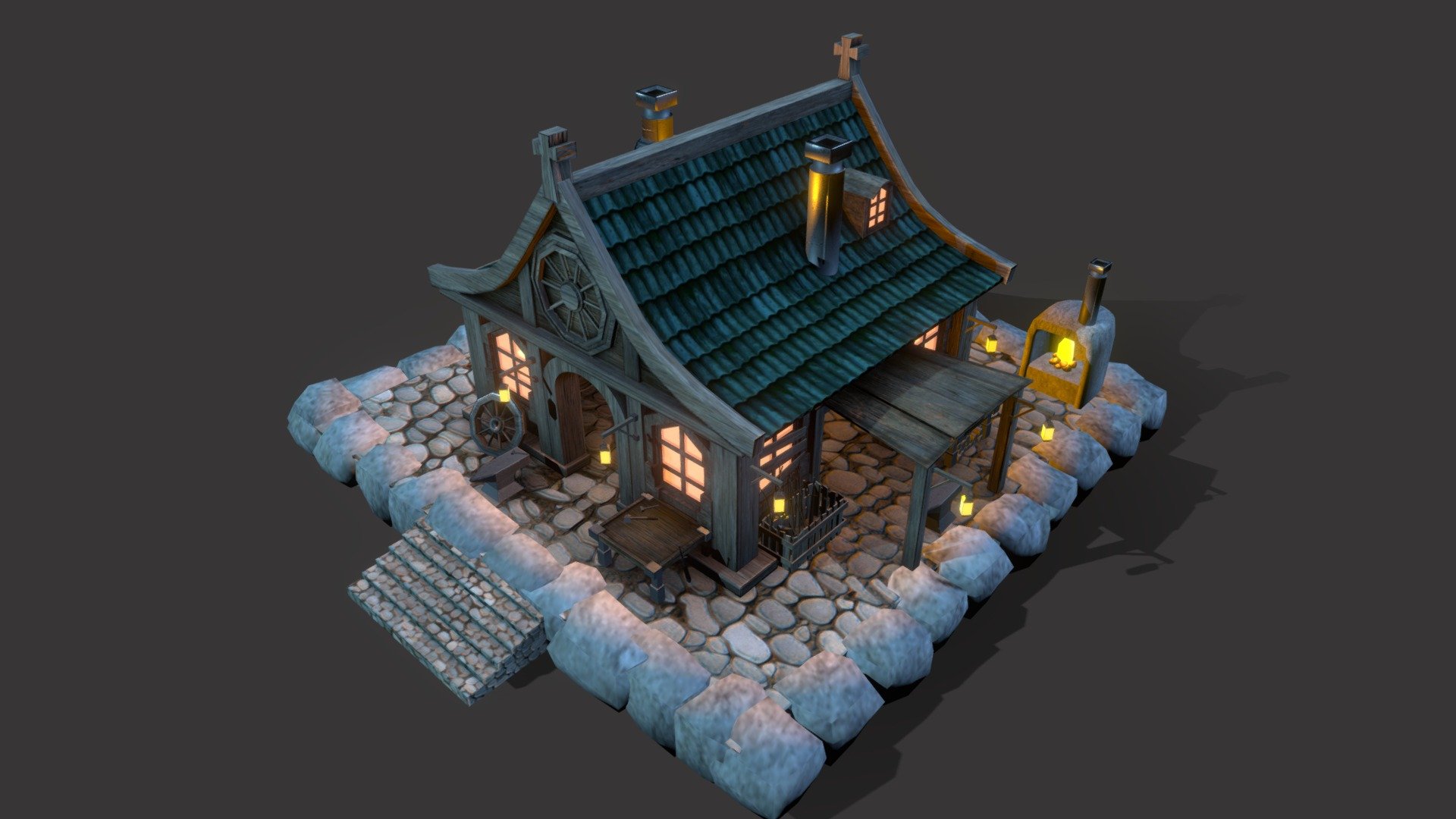 Beautiful game asset 

- High Quality model

- 2048k textures

- Great model for top down, isometric games or showcases 3d model