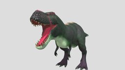 Tyranosaurus Rex t-rex, beast, animals, t, rex, dinosaurs, jurassic, extinct, extinction, tyranosaurus, 3d, lowpoly, low, poly, creature, animal, prehistoric, dinosaur, dino, gameready, tyrannosauru