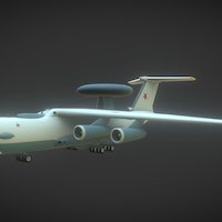 A-50 Mainstay simulation, lowpolymodel, modeling-maya, lowpoly, gameready