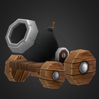 Anvil Warriors medieval, cannon, tower-defense, mobilegames, cartoon, lowpoly