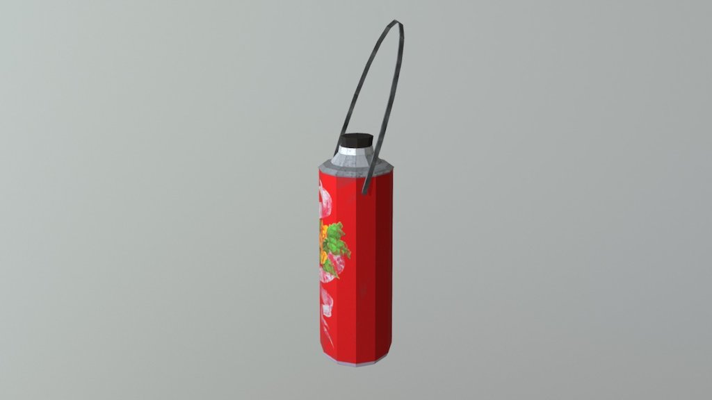 My first model in Blender - Vietnamese Retro Thermos - 3D model by Pipou (@quynhphuong) 3d model