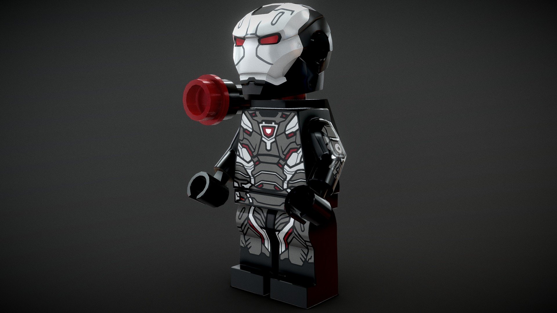 Created in 3DS Max 2019 - LEGO - War Machine - Buy Royalty Free 3D model by Vincent Yanez (@vinceyanez) 3d model