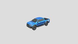 Ford Ranger Raptor 2021 uv, ford, suv, 4x4, raptor, pickup, fast, ranger, outdoors, 2021, game, vehicle, texture, low, poly, model, racing, car, blue, race