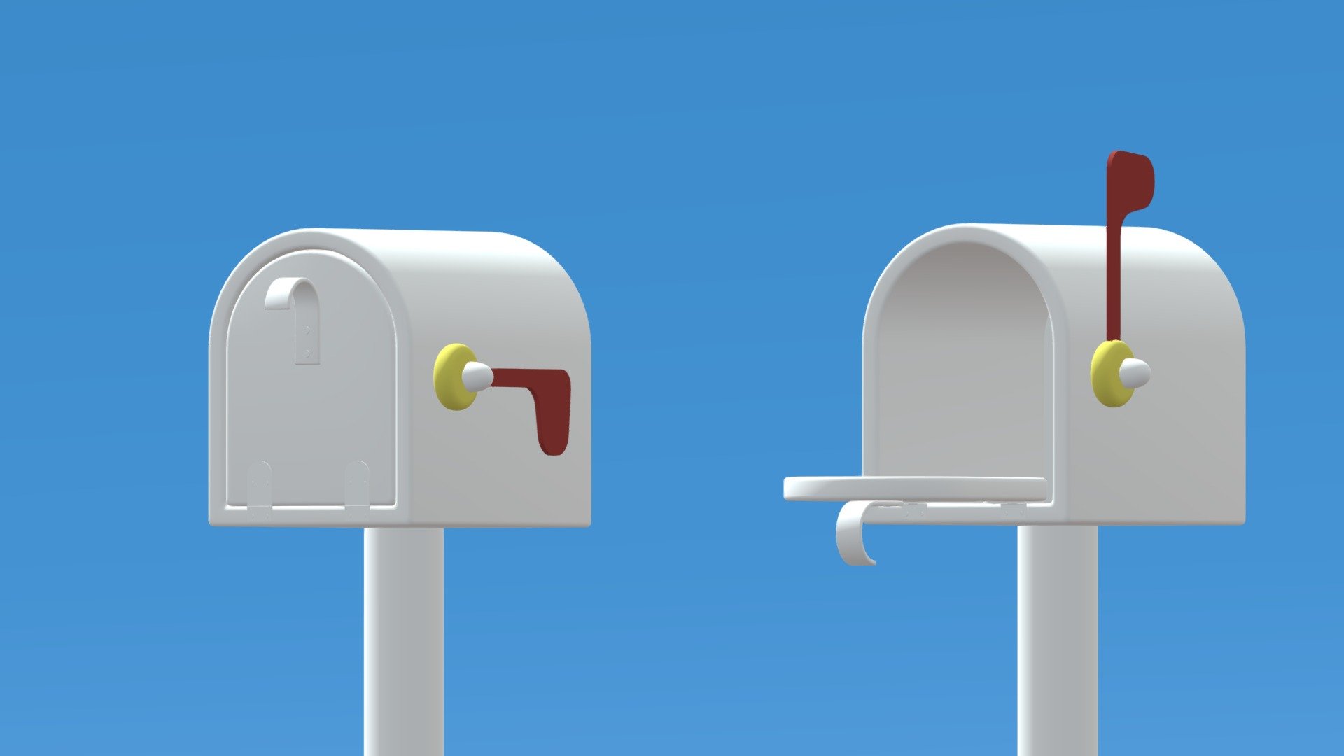 -Lovely Cartoon Mailbox.

-This product contains 6 models.

-This product was created in Blender 2.8.

-vertices: 3,671, polygons: 2,916.

-Formats: blend, fbx, obj, c4d, dae, fbx,unity.

-We hope you enjoy this model.

-Thank you 3d model