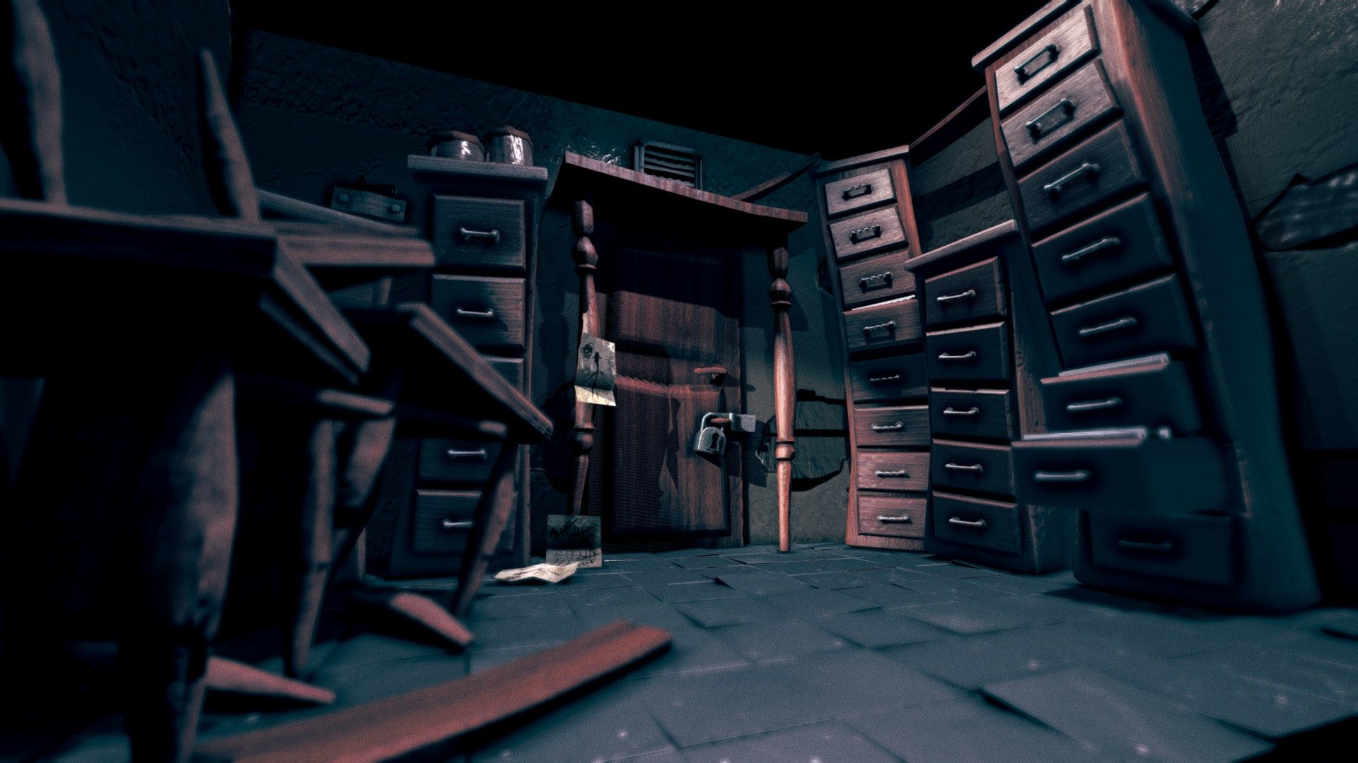 Could you try to escape from this room? - Nightmares room - Buy Royalty Free 3D model by Antony Oms (@AntonyOms) 3d model