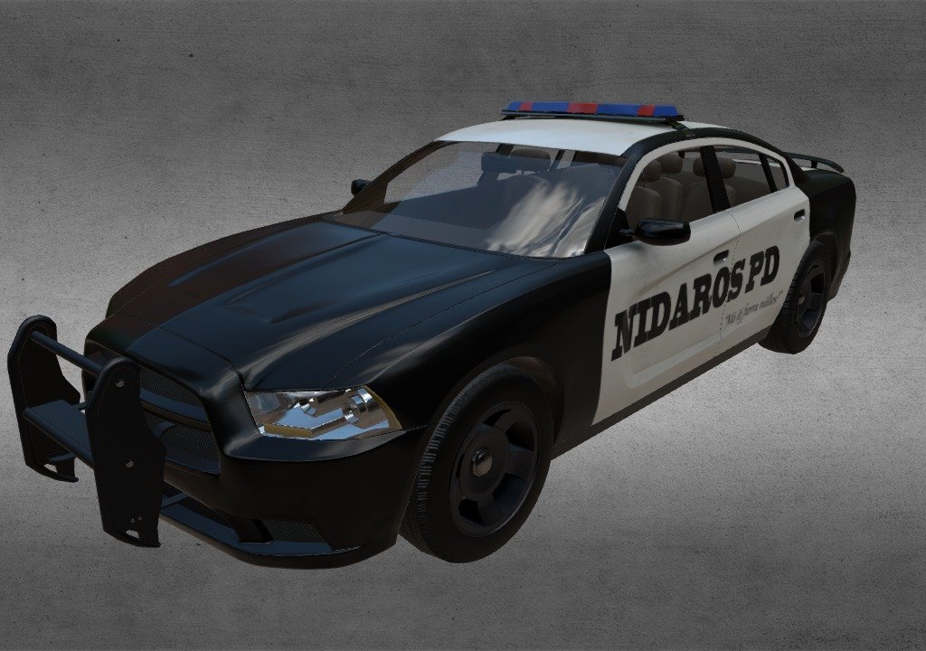 Dodge Charger 2011 Police Interceptor - 3D model by Andreas Fjell (@andreas_fjell) 3d model