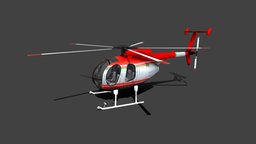 Helicopter Low-poly