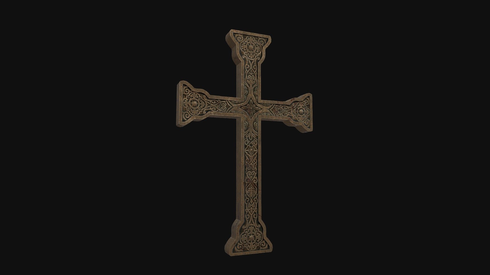 Crucifix

4096x4096 JPG texture

Textures include:

-Base Color

-Normal

-Roughness

-Metallic

-AO

I hope you like it 3d model