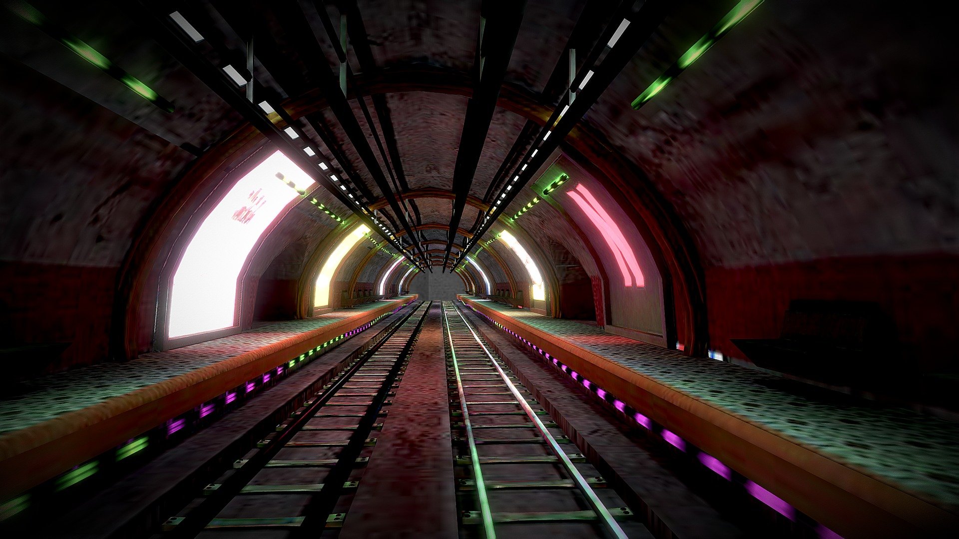 Estacion metro cyber punk - Metro4 - Buy Royalty Free 3D model by Soy3D (@oibafsagenev) 3d model