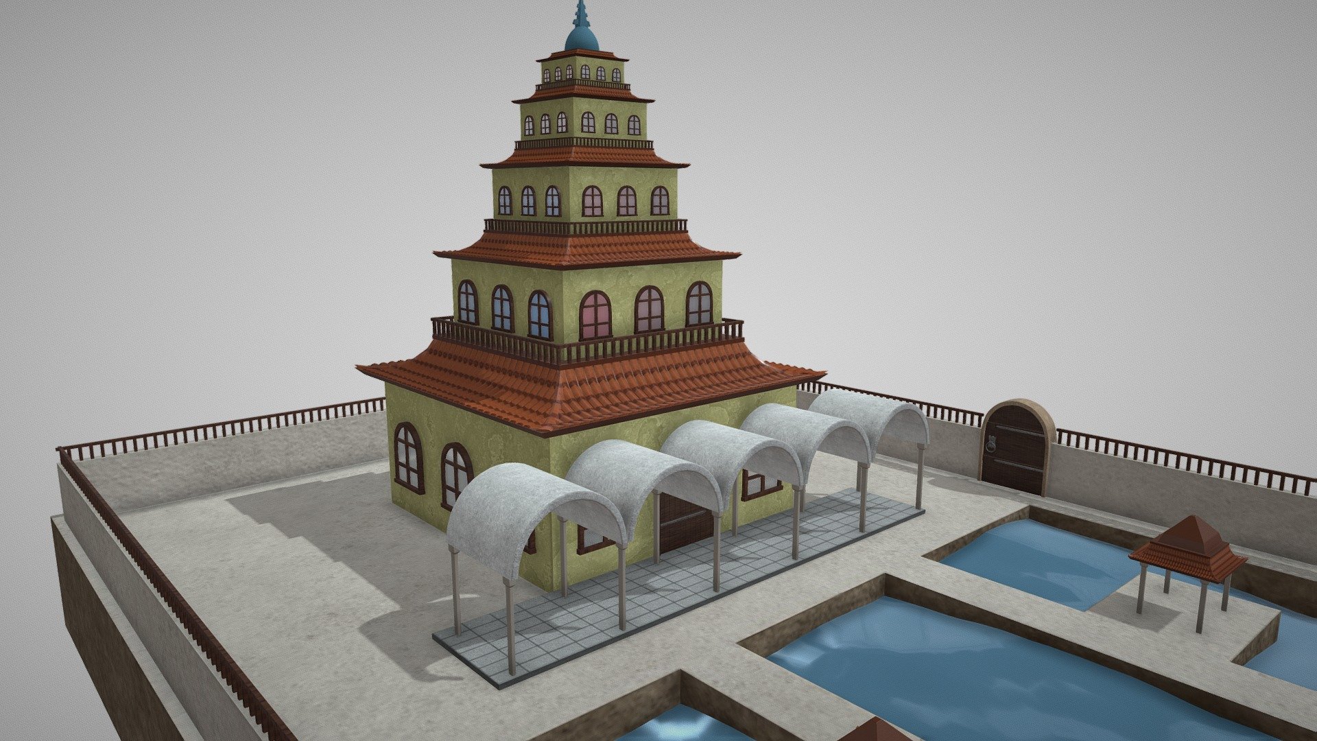 Arlong park | one piece | Fish man island - Download Free 3D model by aryan_yadav 3d model
