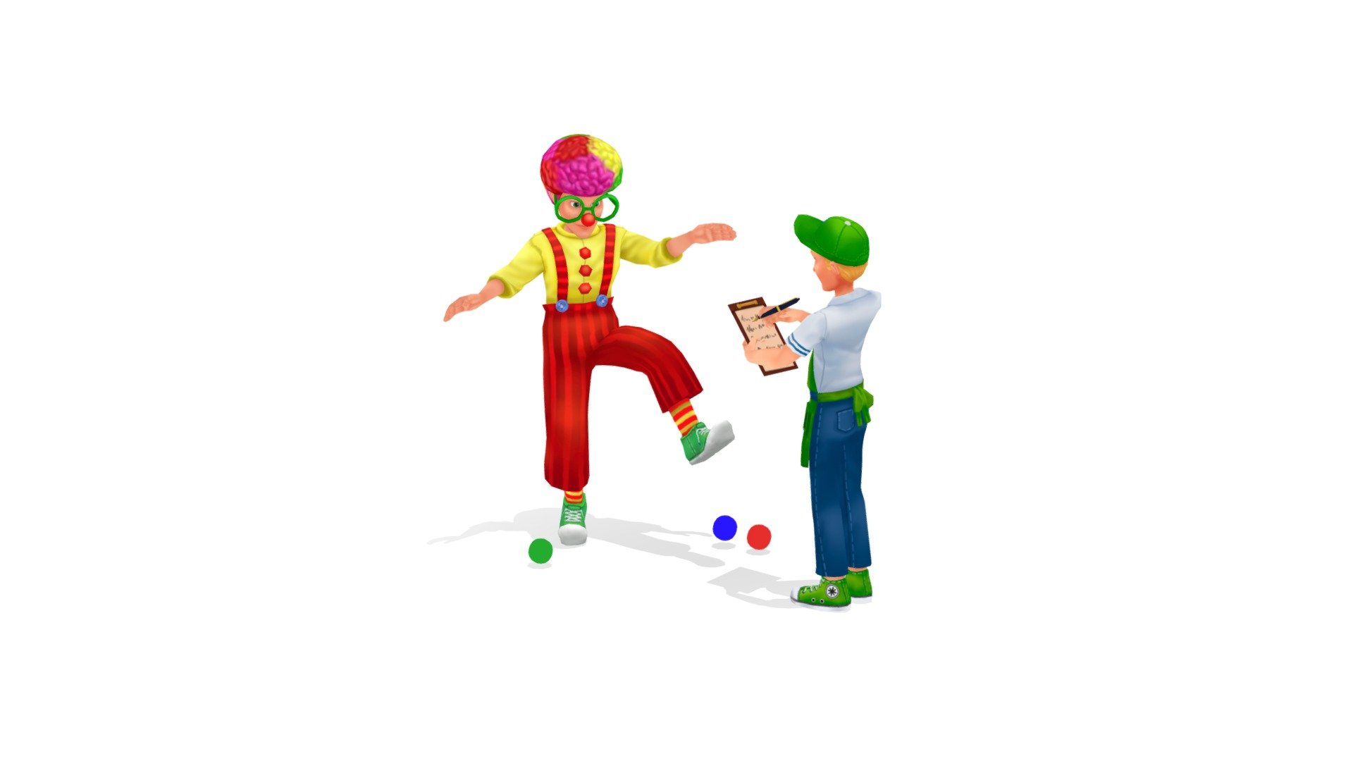 Clown performance - 3D model by max.tynchenko (@martmediaprojec) 3d model