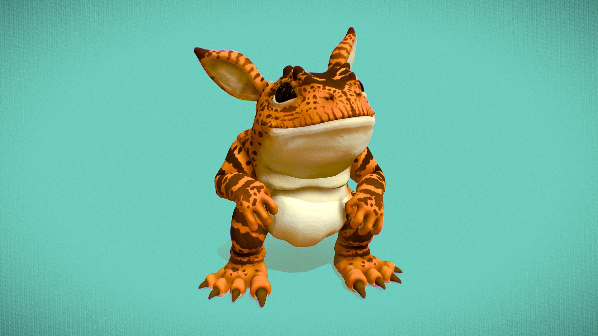 It's a bunny newt-frog thingy 3d model
