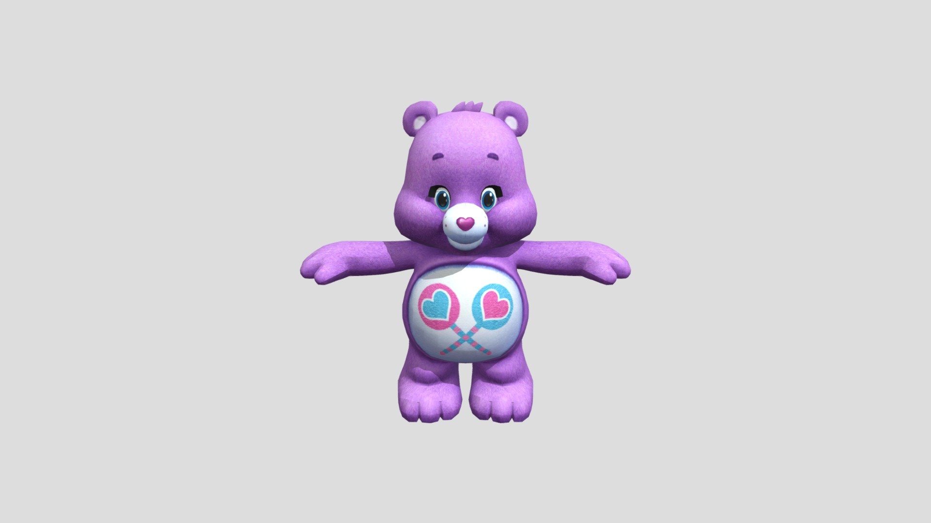 Mobile - Care Bears Music Band - Share Bear - 3D model by anderlenolan 3d model