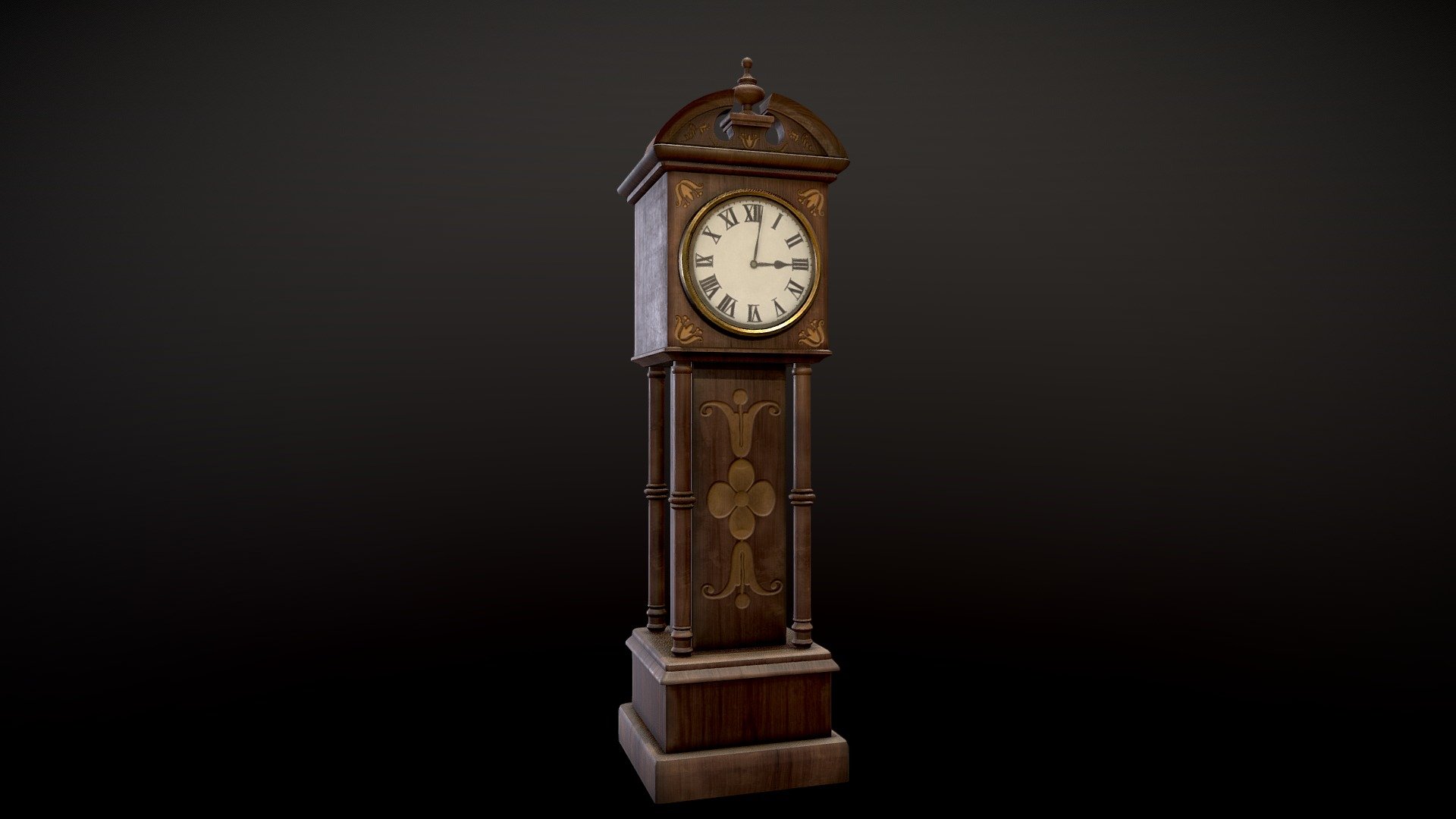 Old victorian style clock.
4k PBR textures 3d model