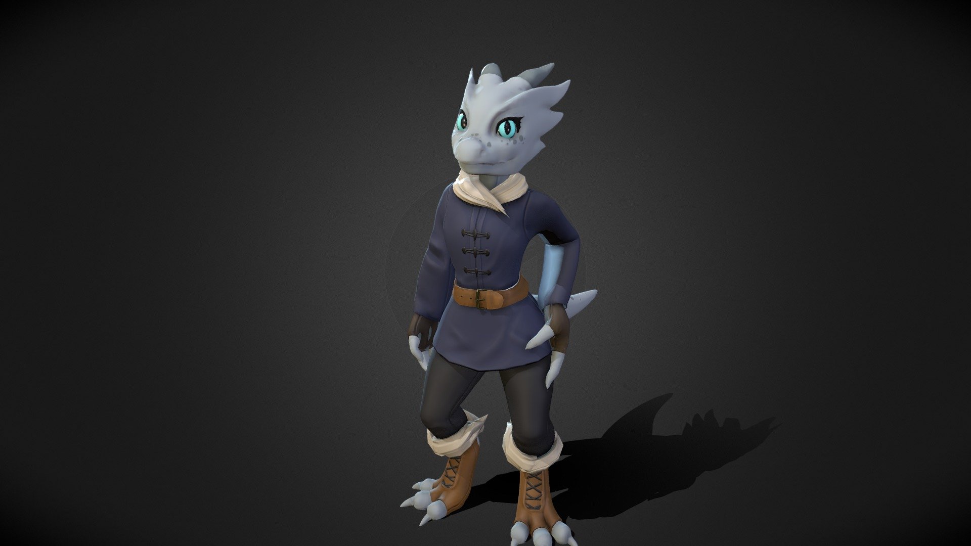 This is the model of the main character for a game I am working on.

UPDATED: June 21 2020 - Modeled an outfit and attached it.

This is a rigged and game ready model. I followed a proper game character pipeline and focused on trying new methods to approaching a protaganist character. 

Portfolio: TylerHinthorne.ca - Kobold Character - Azure - 3D model by Tyler Hinthorne (@kwest5114) 3d model