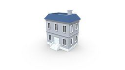 House Building (Low Poly) apartments, buildings, floor, houses, game-art, cityscene, places, game-assets, house-model, homedesign, architecture, low-poly, game, house, home, city, city-props, city-assets