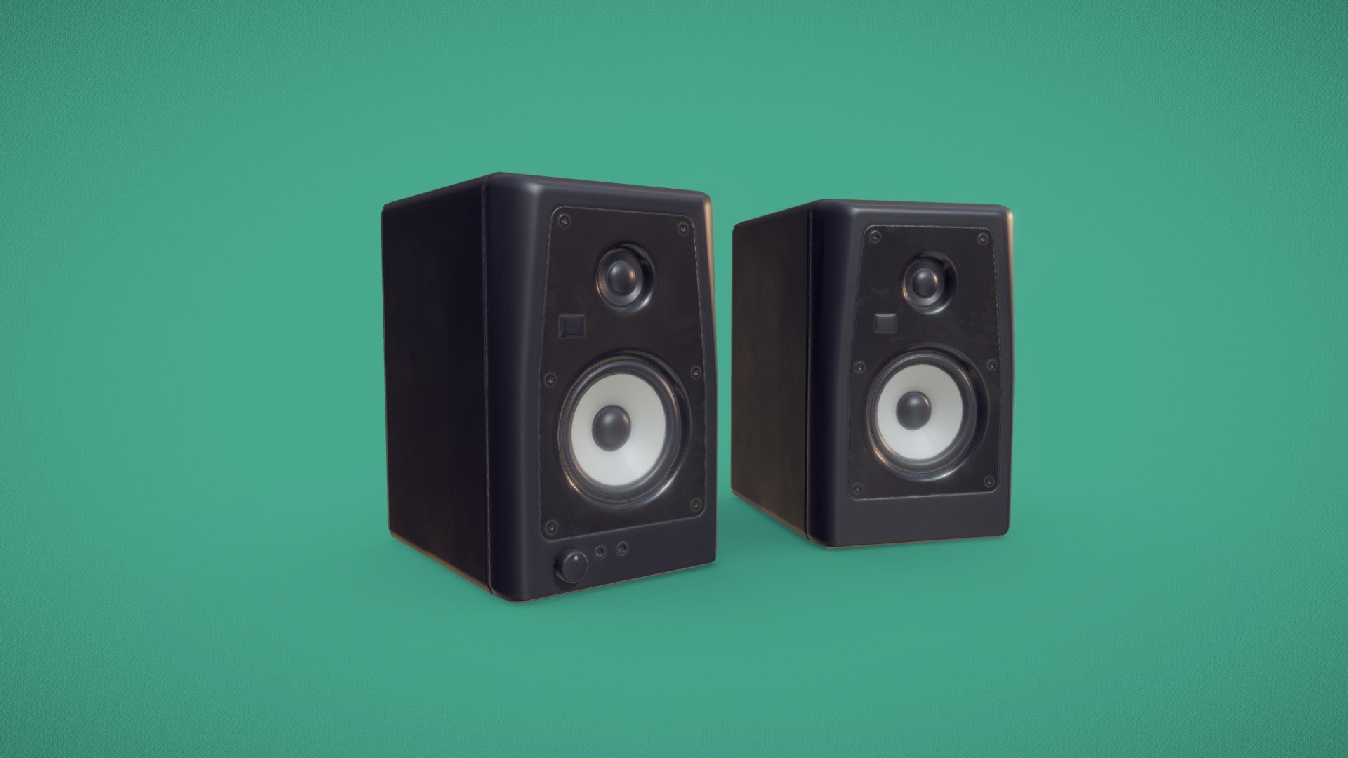 a set of studio speakers - Speakers - Buy Royalty Free 3D model by Mindrust 3d model