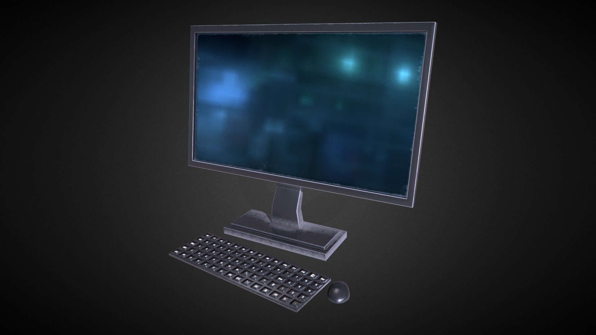 Desktop Computer - Low Poly Model

-Desktop Computer - Low Poly is Modeled in Blender version 2.79b.

-Render Engine used: Blender Cycles version 2.79b

-For texturing Substance Painter is used.

-Low Poly model can be use in various scene setups.

-2K Material Textures included.

-.Blend, .Fbx and .Obj/.Mtl files included.

-As per Blender statistics the Desktop Computer - Low Poly have (Verts:597 Faces:569 Tris:1062) - Desktop Computer - Low Poly - 3D model by CG Buzz (@Tapan_S) 3d model