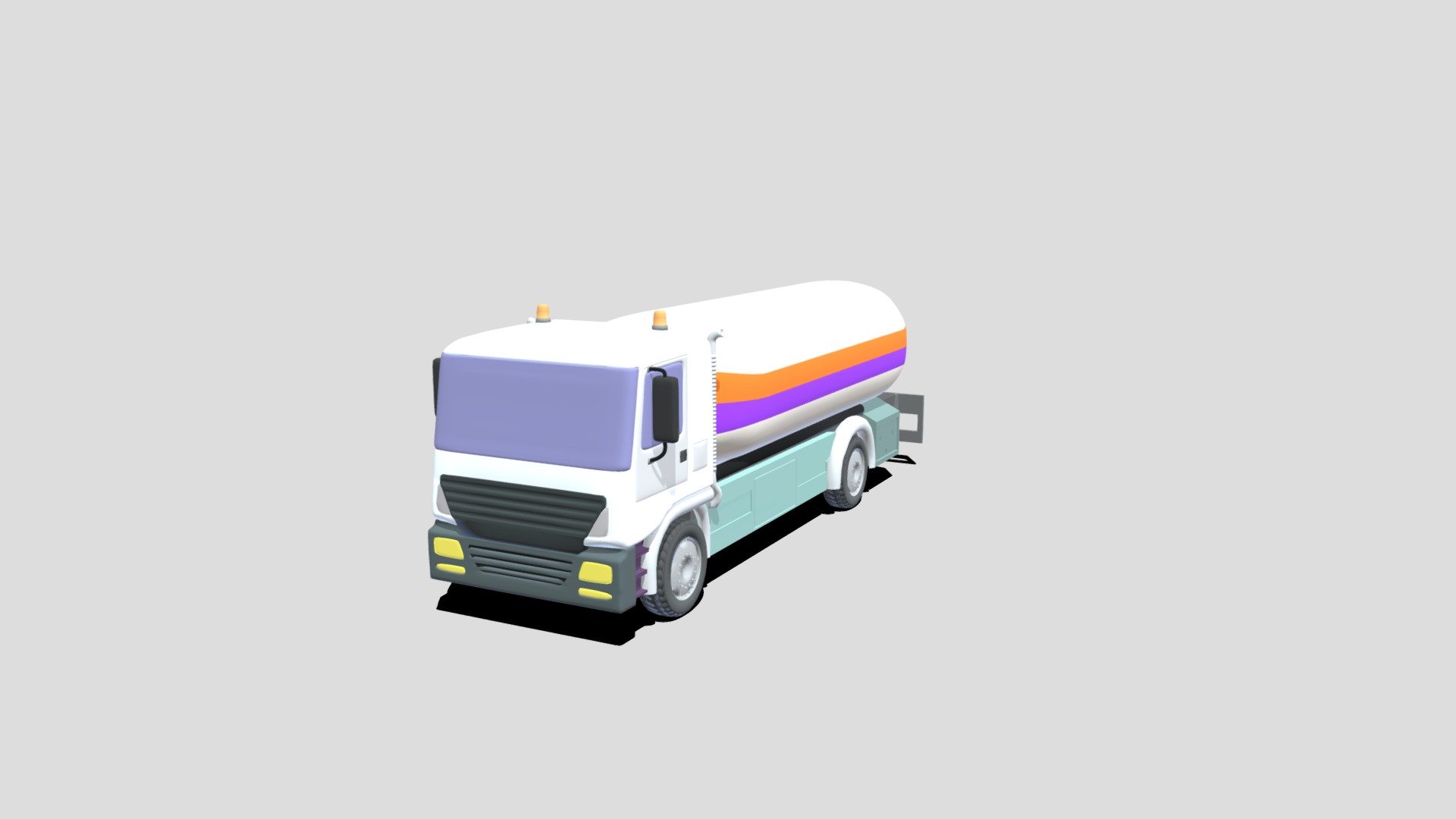Just a Basic Tanker Truck - Tanker Truck - 3D model by Matthew.Fontana 3d model