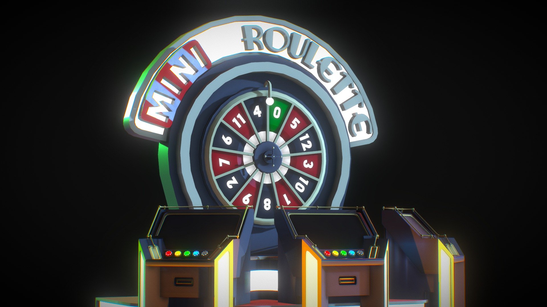 Mini Roulette - Casino Slots Machine - 3D model by 2REK 3d model
