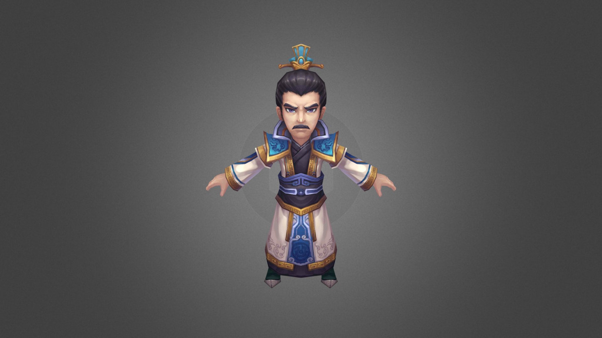 Chibi King 3D Model. You can use this model in real-time rendering, video games, cartoons, anime, and other CG arts.

This model is available for purchase from our website: https://cg-moon.com/product/character-1630/

Hope you like this model :)

For the list of full chibi characters pack, please take a look at https://cg-moon.com/product-tag/chibi/ - Chibi King 3D Model - 3D model by CG-Moon 3d model