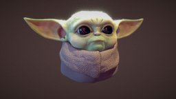 Baby Yoda (Grogu) cute, kids, baby, jedi, children, yoda, force, mandalorian, starwars, grogu