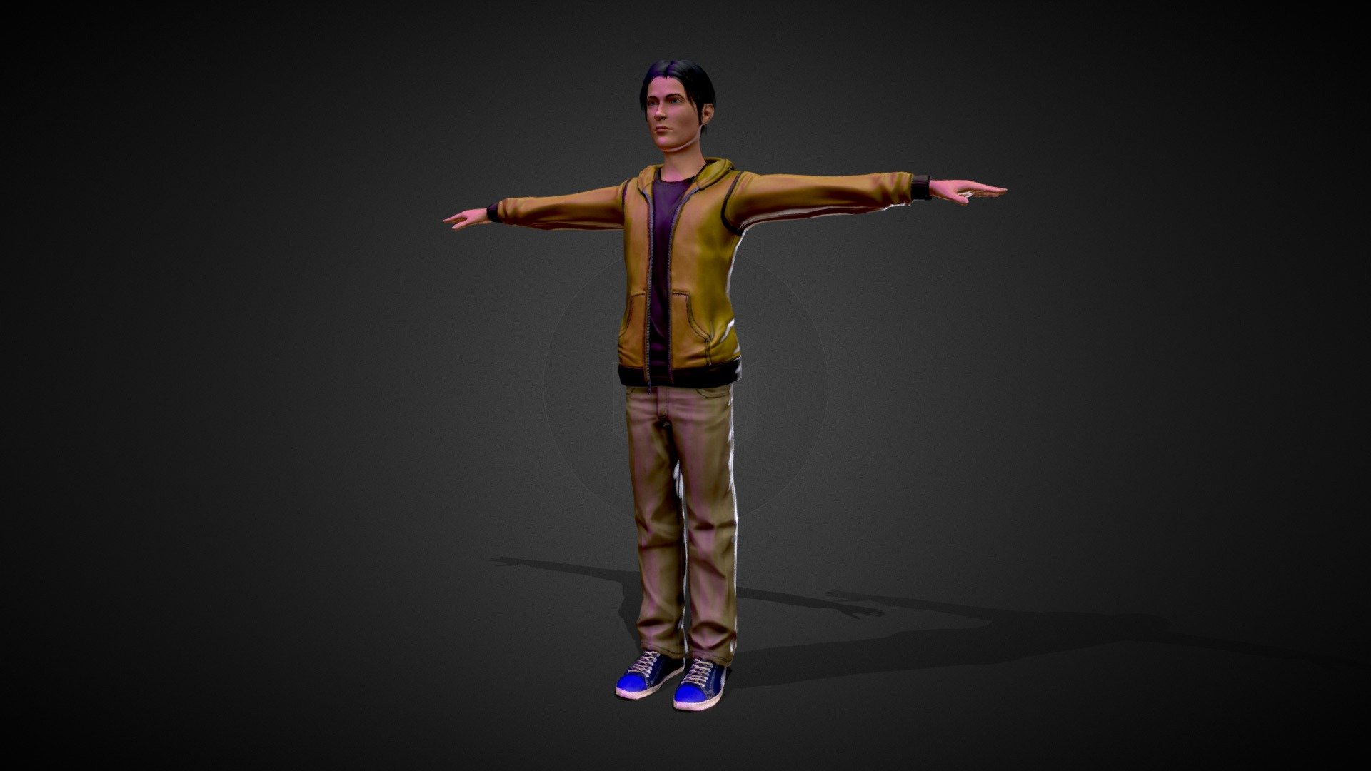 young character riged model , for games and animations. ready for games with humanoid rig.

young character rigged PBR mid poly works very good on game engines like unity unreal and blender

Textures :

Albedo 4k Normal 4k Specular 4k Ambient Oclussion 4k ORM (Oclussion, Roughness, Metalness - channel packed texture) 4k

**Feel free to contact us via email studiokasit@gmail.com ** VR / AR / Low-poly / Game ready /humanoid / young character - young character - human riged model - Buy Royalty Free 3D model by Kasit Studio (@kasit) 3d model