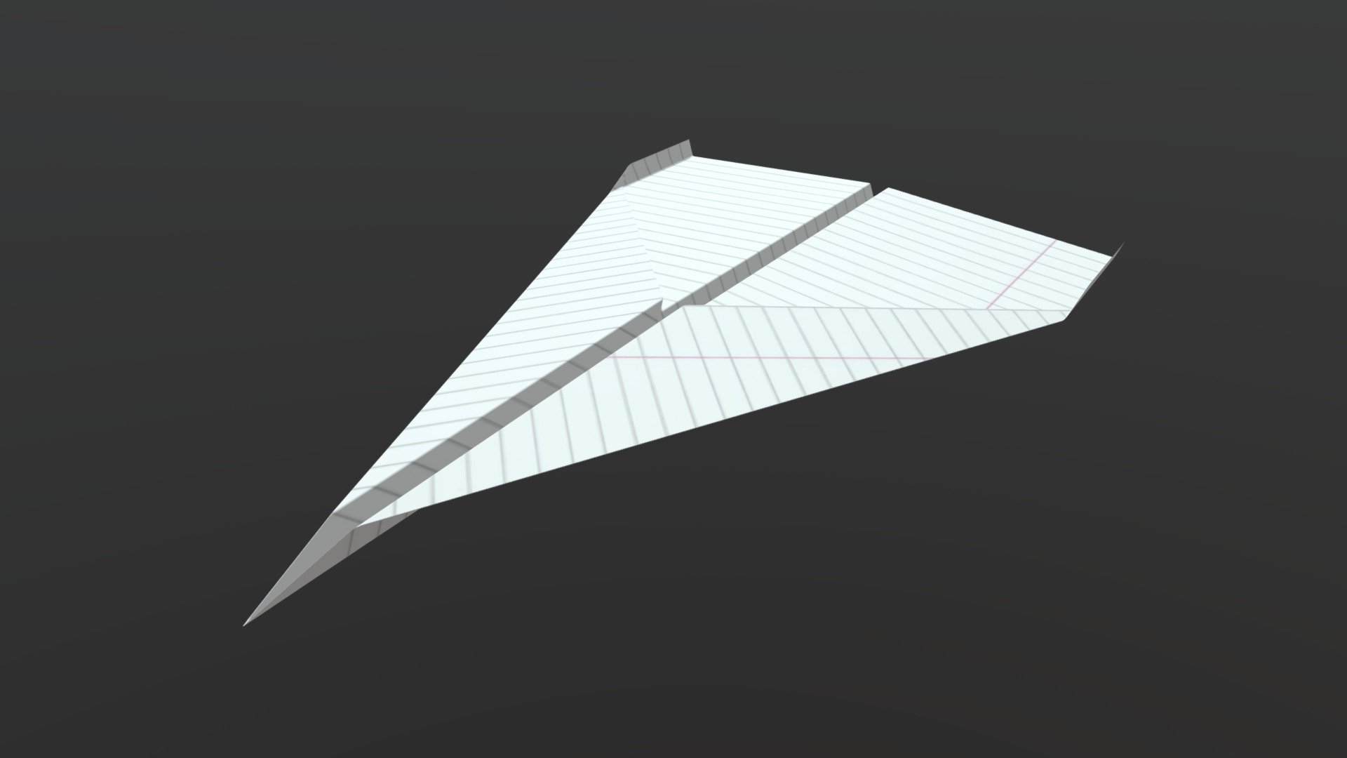 Folded paper airplane in A4 format. UV is accurate, so any A4 sized texture can be realistically aplied to the model.

Please enjoy! - paper airplane - Download Free 3D model by Turtle_Flipper (@milansaman21) 3d model