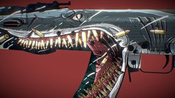 AK-47 | ARMED TO THE TEETH shark, rifle, teeth, csgo, counterstrike, csgoworkshop, csgoskin, ak47