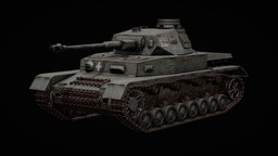 Panzer IV ww2, panzer, game-art, tank, game-prop, blender-3d, panzerkampfwagen, worldwar2, game-asset, panzer-iv, substancepainter, substance, lowpoly, substance-painter, panzer-4
