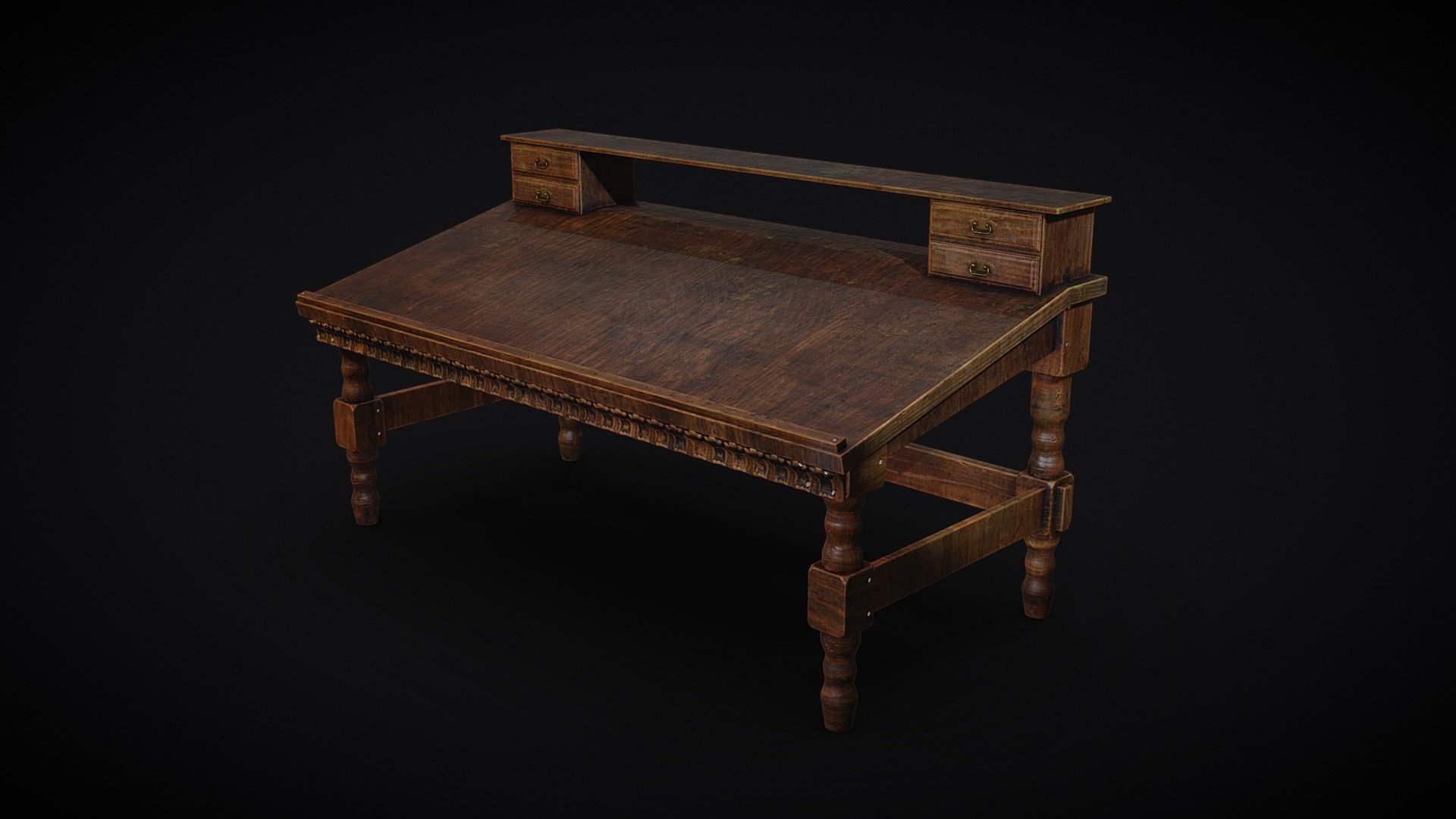 Free to everyone to use for anything. All I ask is that you consider me for your projects! 
You can contact me at artdmitriyk@gmail.com - Medieval Writing Desk - Download Free 3D model by Dmitriy Korotkov (@ArtDmitriyK) 3d model
