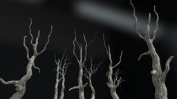 THE TREES FOR HORROR tree, death, nature, theme, dry, animation, animated, horror