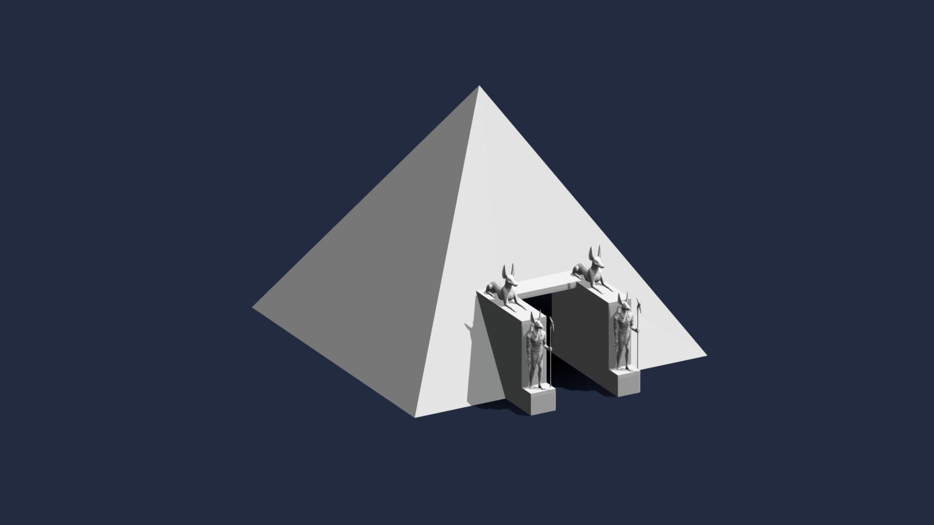 Egyptian Pyramid - 3D model by RattlesMake 3d model
