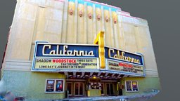 California Cinema, Berkely California cinema, deco, realitycapture, art, berkeleycalifornia