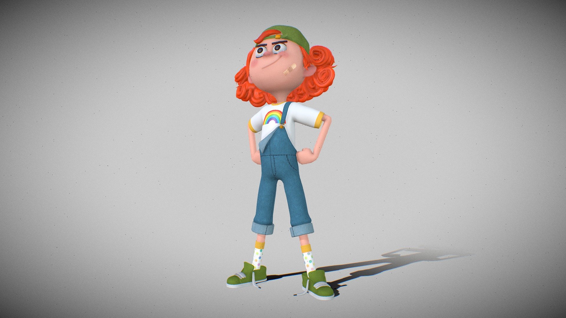 Kid model based on Leonardo furuberg concept.
Rigging was made just for posing, if you need to be animate it, you should correct weights 3d model