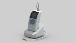 Medical Audiometer Hearing Screener PBR scene, room, element, care, med, testing, equipment, emergency, surgery, exam, devices, physical, realisitc, hearing, screening, urgent, asset, game, 3d, pbr, low, poly, model, test, medical, diagnos
