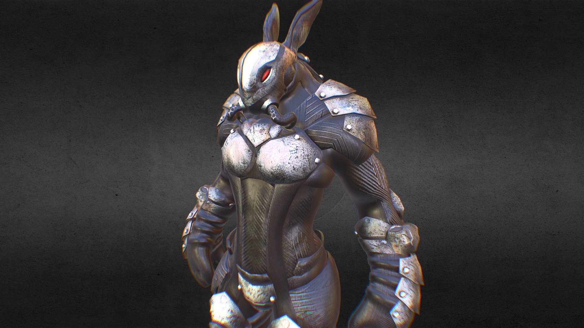 Bunny V.7plus Character Design : For Game (Second Life) - Bunny V.7plus - 3D model by 7PLUS 3d model