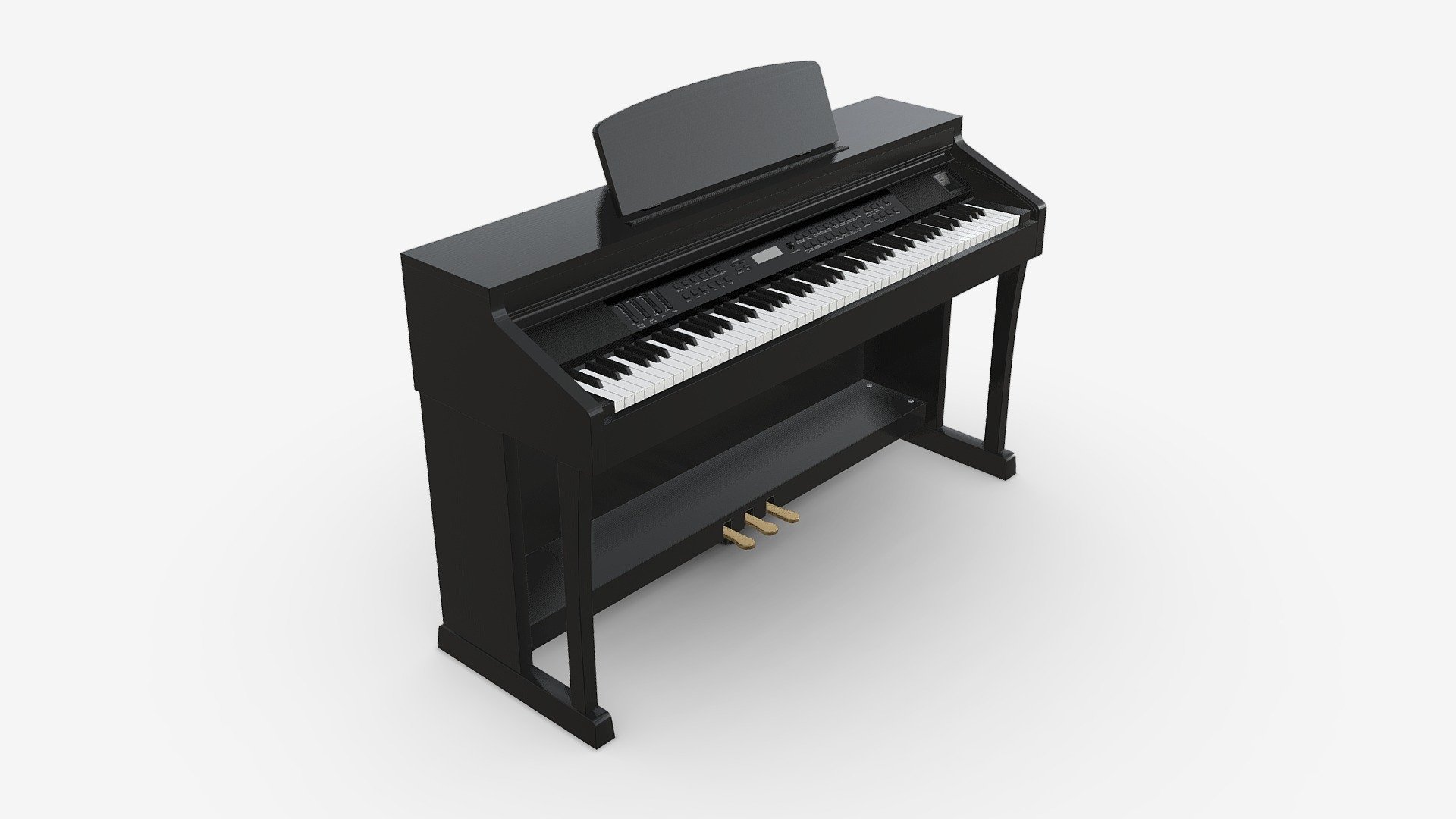 Digital Piano 01 - Buy Royalty Free 3D model by HQ3DMOD (@AivisAstics) 3d model