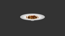 Fried Rice With Vegetables wok, photogrammetry