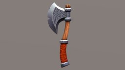 Stylized Viking Axe_Complete_Tutorial_on_YouTube