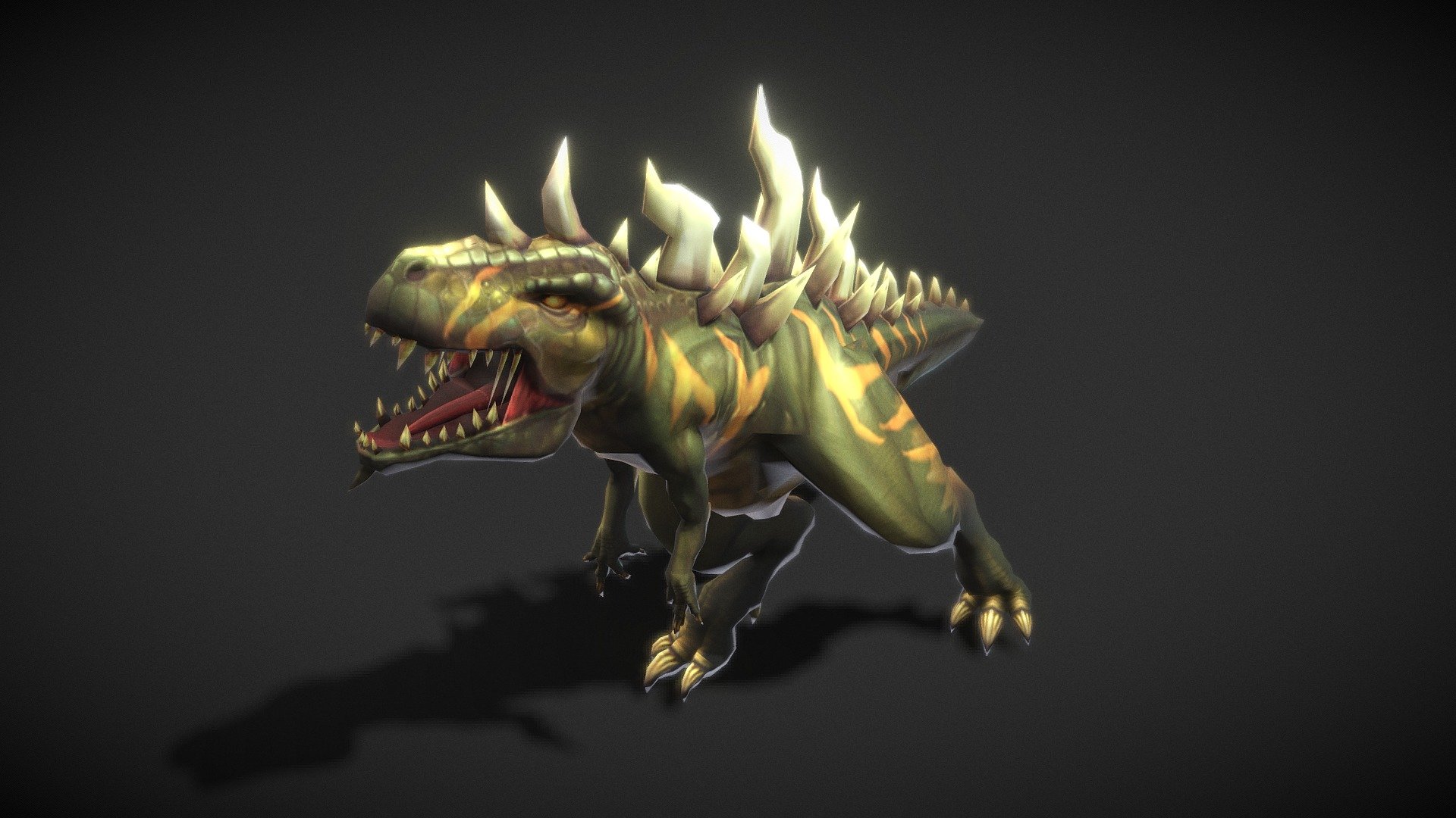 Verts: 3325
Tris: 4200
Texture: 512X512 X 1

Animation List :
Animation type_Generic (Not Humanoid)
idle, walk, attack, active, passive, dead - Fantasy Chess RPG Character - Trex - 3D model by momomo (@F-unit) 3d model