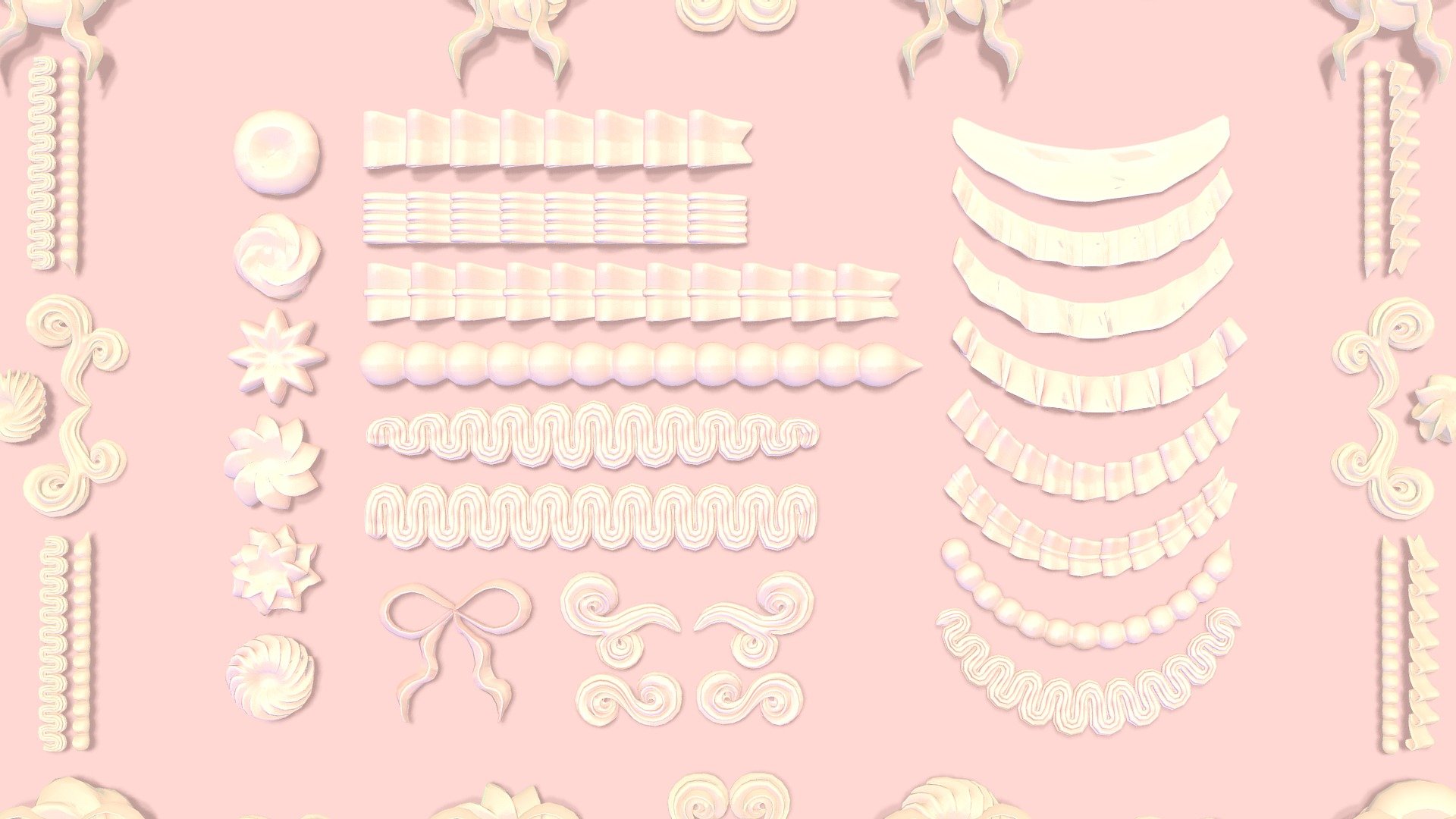 🍰 🎀 Piping Cream 2  🎀🍰 

✅ FBX file

✅ OBJ file

Different types of piping cream for cake 3d model