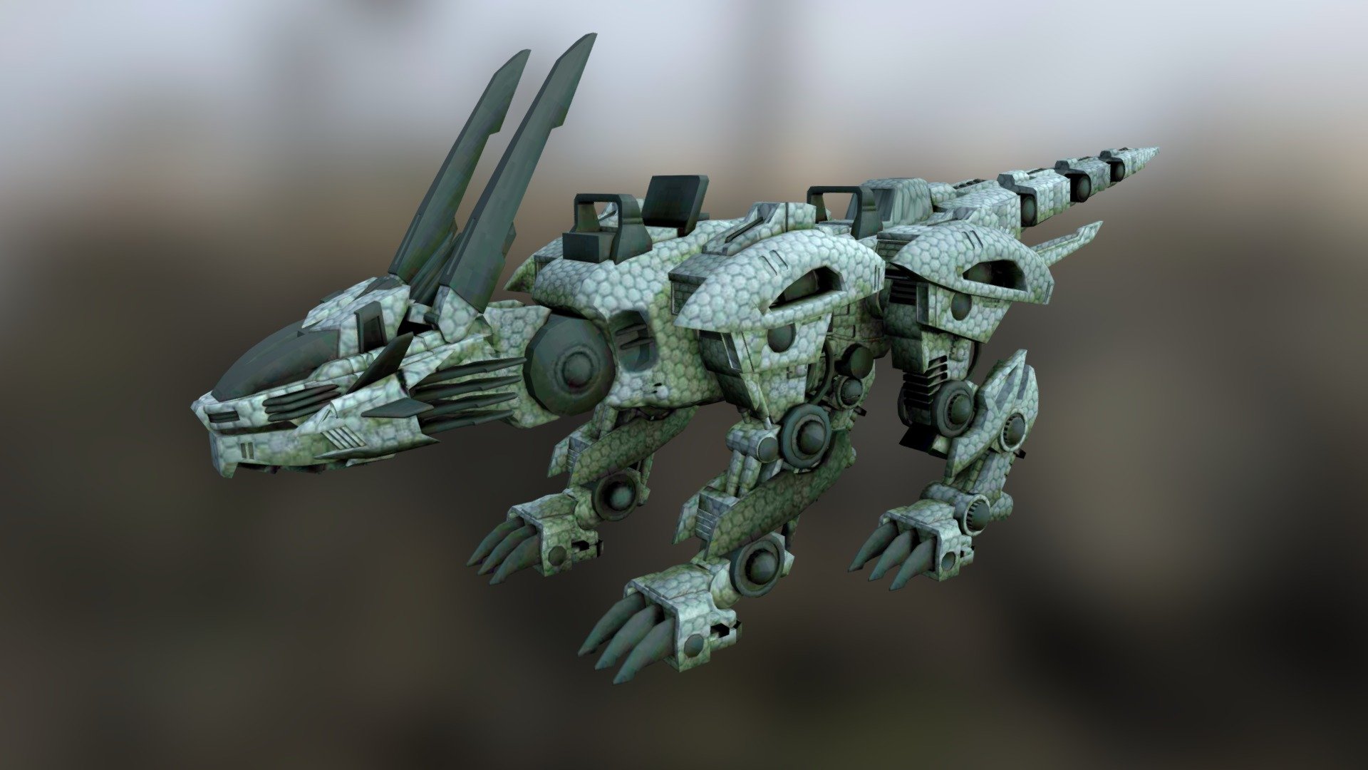 A model of a robot lion (or could it be a tiger?).

Product Features:
- Approx 24,427 polygons.
- Made entirely with 3 and 4 point polygons.
- Includes group information, which your software should interpret as separate parts, which includes:
&ndash; All 4 legs, Head, Ears, Tail sections
- Although the model includes these parts, this version of the model is not rigged.
- Includes logically named materials, such as Windows and Main Texture.
- The model has basic UV mapping and textures (in jpg format) are included, at 2048x2048 pixels.

Original model created by Moscowich80. Uploaded for sale here with her full permission 3d model