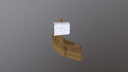 Minecraft Custom Boat pixel-art, blockbench, low-poly, minecraft, voxel, ship
