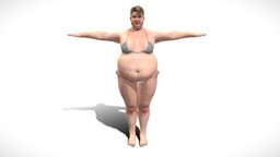 Big Woman ( Rigged ) avatar, chick, people, fashion, heavy, unreal, fat, big, rig, posed, young, mannequin, persona, t-pose, beach, woman, clothed, bikini, swimsuit, unrealengine, pedestrian, swimwear, perosnaje, bikini-girl, manequin, clothing-design, rigged-character, facial-rig, facial-expressions, fashion-style, beachwear, character, unity, unity3d, girl, characterdesign, clothing, rigged, person, "young-lady", "big-woman"